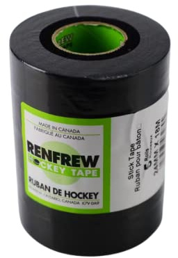 Renfrew Pro Hockeyband, Stoff, Schwarz, 5 Rollen (2,5 cm x 18 m)