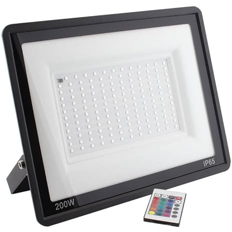 ledbox Proyector LED RGB, 200W + mando a distancia
