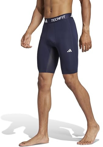 adidas Uomo TECHFIT COMPRESSION TRAINING SHORT TIGHT, legend ink, L