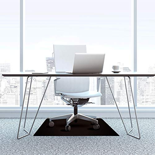 Floortex Bodenschutzmatte Cleartex advantagemat aus phthalatfreiem Vinyl für niederflorige Teppichböden - bis 6 mm Gesamthöhe, 116 x 150 cm, rechteckig, schwarz