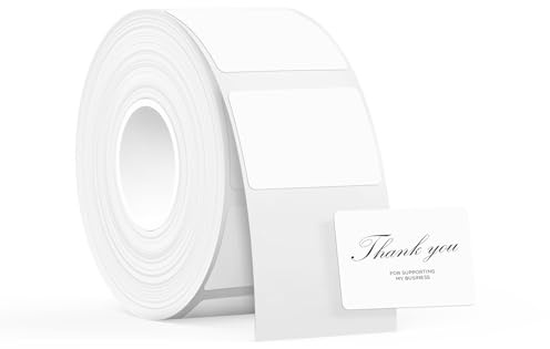 SUPVAN Etiketten selbstklebend wasserfest für T50M Etikettendrucker | 30 mm x 20 mm, 280 Etiketten/Rolle, für Haushalt, Büro und Schule, Schwarz auf Weiß