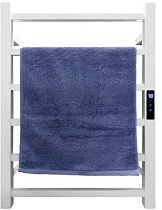 NEECS Scaldasalviette Elettrico in Acciaio Inossidabile, Portasciugamani Elettrico, Filo Nascosto, Portasciugamani Elettrico, Controllo del Tempo della Temperatura dello scaldasalviette