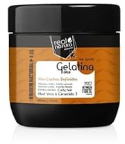 Real Natura - Gelée Pro-Boucles Définies - Définition Impeccable - Hydratation et Brillance - Texture Légère et Non Collante - Application Facile - 500 ml