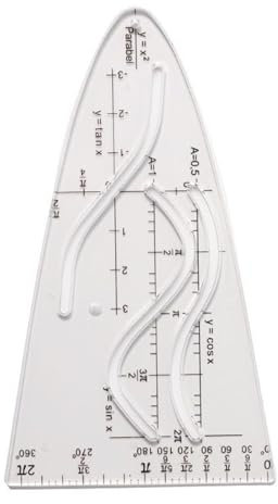 Parabolschablone Parabolschablone Parabel Lineal Zeichnen Parabolschablone Messwerkzeug Entwurf Lineal für Studenten