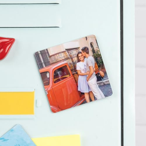 Wanapix | Imán Personalizado Flexible Cuadrado 7,5 cm | Imanes Flexibles Personalizados con Foto | Imanes para Nevera y Frigorífico | Diseña con Imagen Logo o Textos | Alta Durabilidad