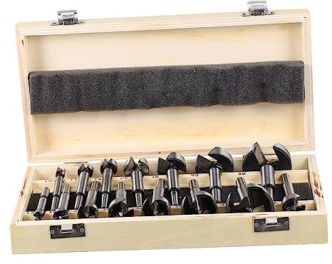 OSALADI 15pcs Multi-tooth Flat Wing Drill Bit for Hole Heavy Duty Hole Multi Purpose Drill Bits Woodworking Carpenter Tool