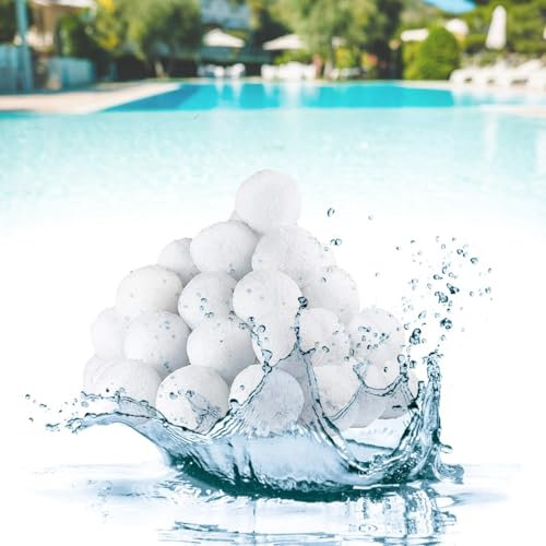 Cerioll Filterbälle Pool, Filterbälls Für Sandfilteranlage Pool, Filterballs Ersatz, Wiederverwendbar Poolfilterkugeln, Für Pool Sandfilter, Schwimmbad, Filterpumpe，sandfilteranlage, 200g