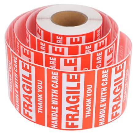 LALAFINA Fragile Sticker Vorsicht Zerbrechlich Versand-aufkleber Aus Beschichtetem Robuste Warnetiketten Für Verpackung Reißfeste Klebeetiketten Einfach Anzuwendende Versandhinweise