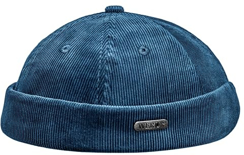 WEROR Dockercap Herren Dockermütze Fischermütze Docker Cap Cord Mütze