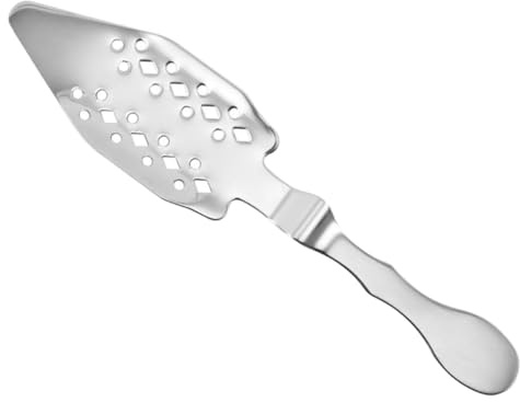 SOLUSTRE Stainless Steel Absinthe Spoon for Bars and Home Use Multi-Function Wormwood Spoon with Sugar Cube Dripper Cocktail Filter for Absinthe Fountain and Family Gatherings