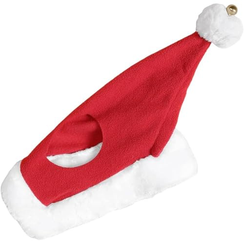 Dinntty Weihnachtsmütze Pferdeohren Und Glöckchen, Pferdeglocke, Weihnachtsmütze, Weihnachtsmütze, Pferdemütze, Haustiermütze, Vieh, Weihnachtsbedarf