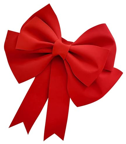 Große Schleife, Extra Große Rote Schleife Geschenkschleife Zierschleife Riesenschleife für Party Hochzeit Geburtstag Valentinstag Auto DIY Dekoration 75x100cm