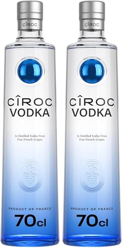 Cîroc Prémium Vodka, 40% vol, 70cl, Suave, Sabor a Cítricos (Paquete de 2)