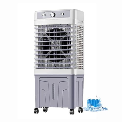 Enfriador de aire evaporativo con 3 velocidades y 4 cajas de hielo para refrigeración industrial y doméstica