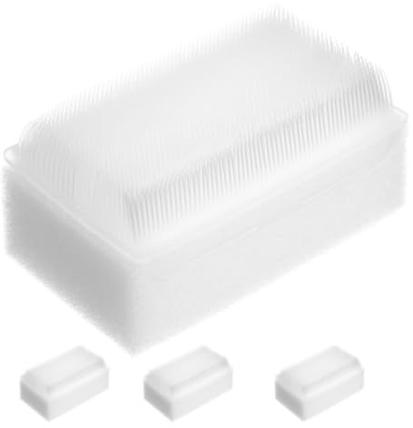 Ciieeo 4 Cepillos Sensoriales para Bebés, Cepillo Terapéutico, Plástico y Esponja, Blanco, 4 Uds., para Baño y Lavado Corporal