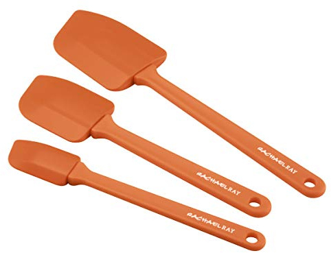 Rachael Ray 3-Piece Spatula Utensil Set, Orange