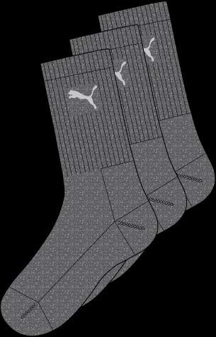 PUMA Herren Crew Socken, Grau, 39-42 EU