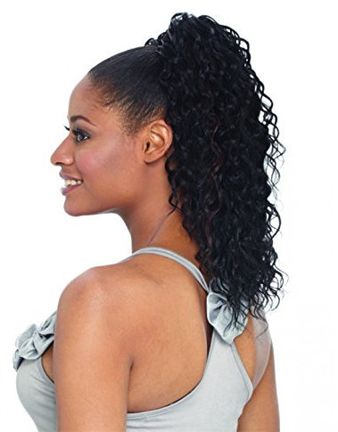 Equal Palm Girl Synthetic Drawstring Ponytail 1B