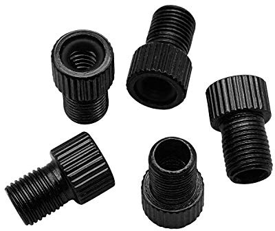 INNOLIFE Aluminum Presta to Schrader Converter Car Valve Adapter Bicycle Bike Tube Pump Air Compressor Tools (Black)