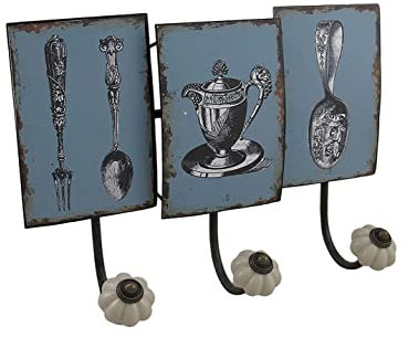 Finitura anticata servizio da tè in stile antico decorativo gancio da parete