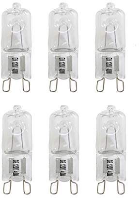 Vstar G9 Halogen Bulb, 40-Watt 120-Volt Base G9 Halogen Bulb (6pack)
