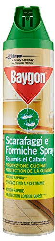 Baygon Scarafaggi e Formiche Protezione Cucina 400 ml, 4 Confezioni da 400 ml