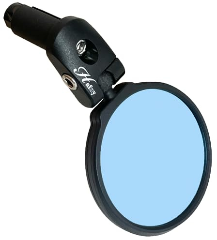 Hafny Bar End Bike Mirror, HD, Blast-Resistant, Glass Mirror, HF- M952B-FR03