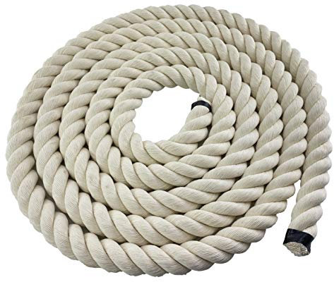 36mm 3 Strand White Decking Rope x 100 Metres, Garden Decoration Soft Handrail - RopeServices UK