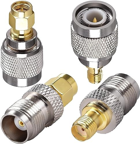 TUOLNK SMA zu TNC Anschlusskit 4 Typen SMA zu TNC Adapter Kit für 2G 3G 4G LTE Antennenrouter/Wi-Fi Antenne/Koaxialkabel