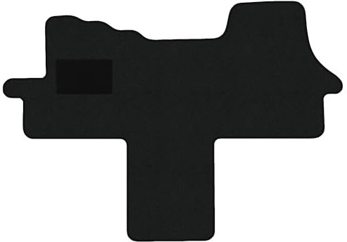 Fußmatten passend für FIAT Ducato Typ 250 alle Sitzvarianten (Baujahr 2006-2024), Hit schwarz | 1-TLG | Umrandung rot