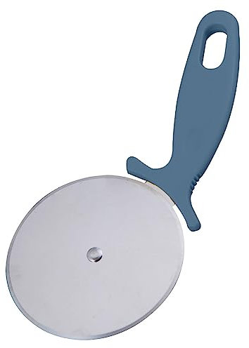 Coupe-pizza - Roulette à pizza en acier inoxydable - Coupe-roue multifonction - Coupe-aliments - Poignée de sécurité pour pizza de toutes tailles et épaisseurs