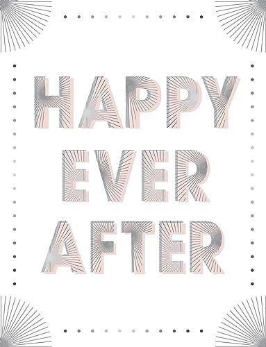 Piccadilly Greetings Hochzeitskarte Happy Ever After, 20,3 x 15,2 cm