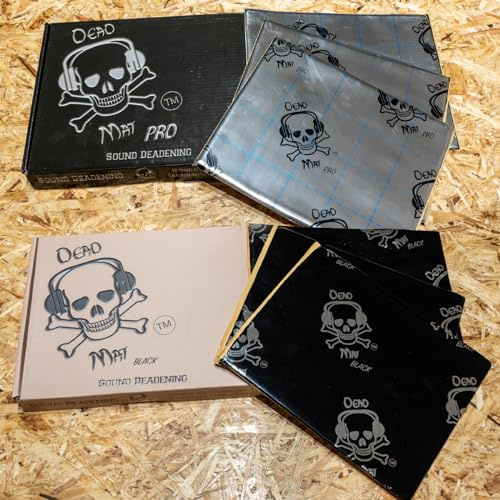 Vandalised- DeadMat - Sound Proofing/Deadening Butyl & Foil Sheets – Car/Camper/Van/Caravan - Multi Options (Pro 2.2mm, 10 sheets)