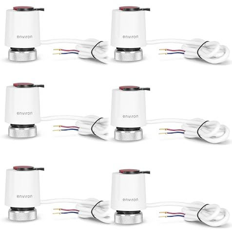 ENVIRON- ComfortFlow Stellantrieb M30 x 1.5 230V | für Fußbodenheizung | Heizung (6 Stück)