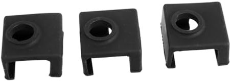 PartyKindom 3pcs Heated Aluminum Block Protective Sleeve Adiabatic Silicone Sleeve for Printer Heat Block Silicone Heater Protective Cover
