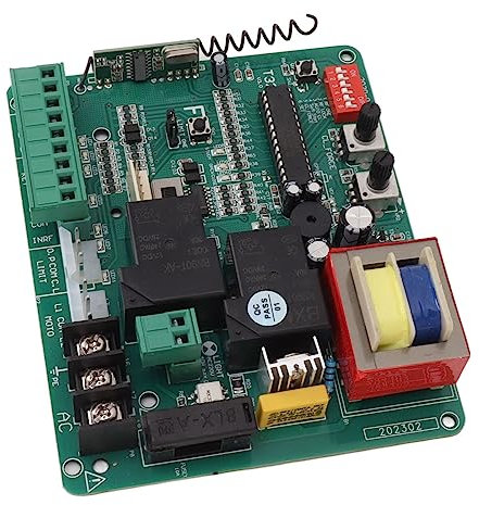 Tablero de Control del Motor de Puerta Corredera, Placa de Circuito del Motor de Puerta Eléctrica con Indicación LED con Control Remoto para Puerta Eléctrica