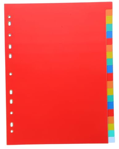 KICHOUSE Ästhetische Ordnerteiler Kunststoff-notizbuch-registerteiler A4-notizblock-register 11-loch-registerseiten Trennen Und Organisieren Von Dokumenten