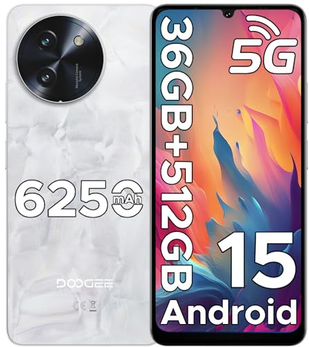DOOGEE Note59 Pro+ Téléphone Portable 5G Android 15, Smartphone 36Go RAM (12+24) + 512Go, Écran 6.75 HD+ 120Hz, UNISOC T8200 Octa-Core, Caméra 50MP 4K, NFC/Widevine L1/Dual SIM/Face ID/OTG