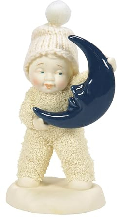 Department 56 Snowbabies Midnight Clear Rock-A-Bye Moonbeam Figurine, 4.21 Inch, Multicolor