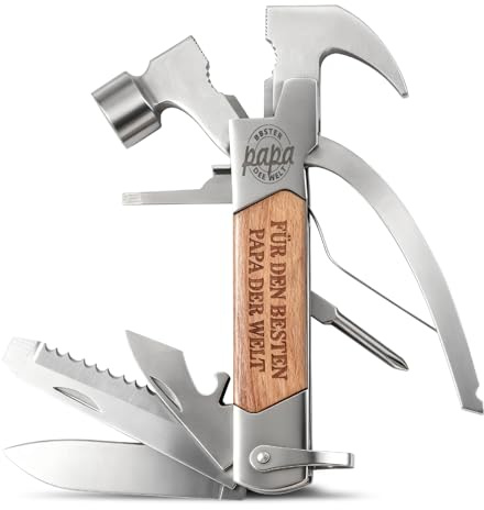 Tesmotor Geschenke für Männer, 12 in 1 Multitool Gadgets für Papa, Camping Zubehör Männergeschenke, Geburtstagsgeschenk Weihnachten, Adventskalender Füllung Männer