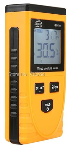 Moisture Meter, GM630 Wood Moisture Meter Digital Humidity Measuring Device Tester Content Meter Woodworking Electrical Hygrometer