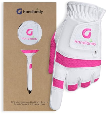 HANDLANDY HLDD Barn golfhandske, vänster hand ungdom golfhandske för junior småbarn, hållbar och andningsbar