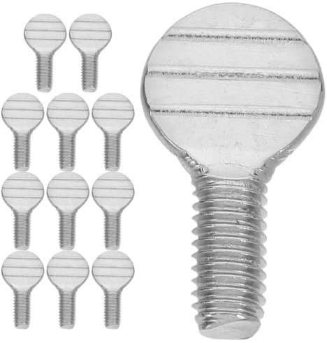 Zerodeko Air Fryer Thumb Screws 12 Pcs Stainless Steel Rotisserie Fork Screws Rotating Grill Skewer Replacement Parts for Oven and Air Fryer Accessories
