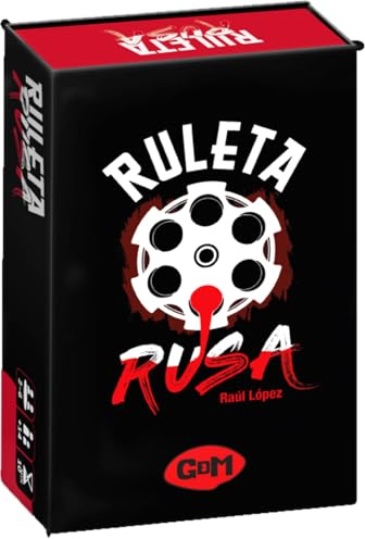 Ruleta Rusa, Juego de Mesa para Adultos, Party Game de Risas y Tensión, Juego Rápido para Fiestas y Reuniones, 2-6 Jugadores, +14 Años, GDM Games