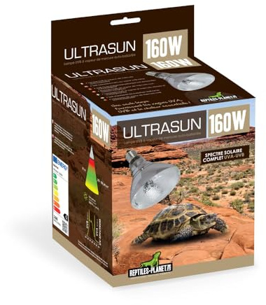 Reptiles-Planet Lámpara De Vapor De Mercurio De Espectro Completo Ultrasun, 160W
