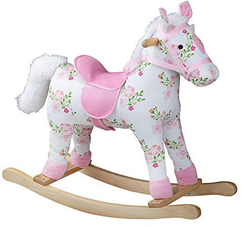 Bigjigs Toys Geblümtes Schaukelpferd