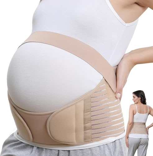 Neotech Care - Gravidbälte - maggördel - bäcken-foglossingsbälte - stöd för rygg och mage - Beige - XXL