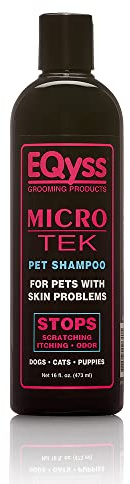EQyss Micro-Tek Pet Shampoo (16 Ounce) - Stops Scratching, Itching, Biting, or Licking Hot Spots