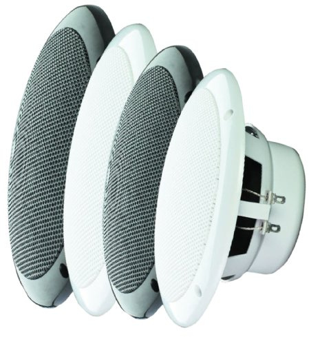 E-Audio Round Ceiling Speaker with Dual Moisture Resistant Cone