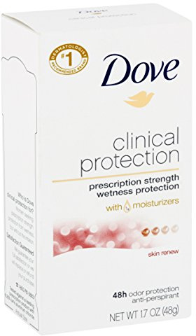Dove Clinical Protection Antiperspirant Deodorant, Clear Tone Skin Renew 1.7 Ounce